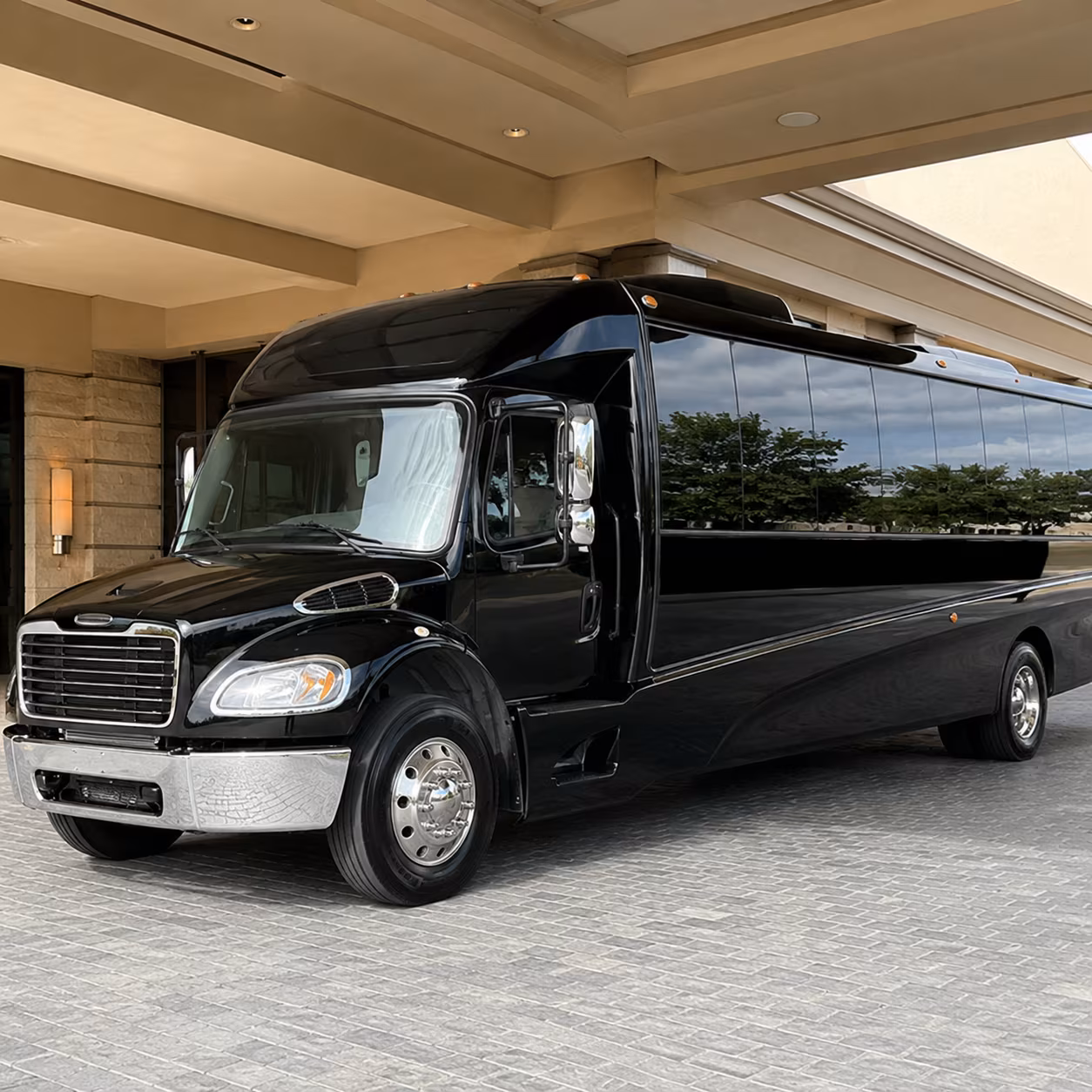Greensboro Airport Shuttle & Transportation party bus exterior