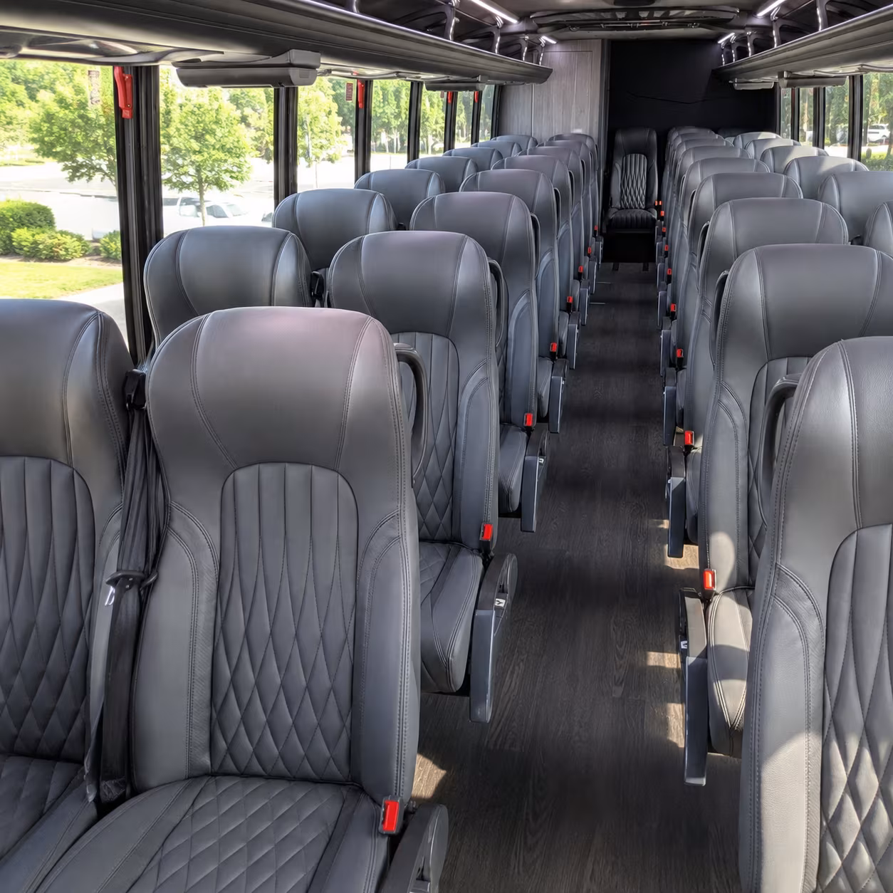 Greensboro Airport Shuttle & Transportation party bus interior