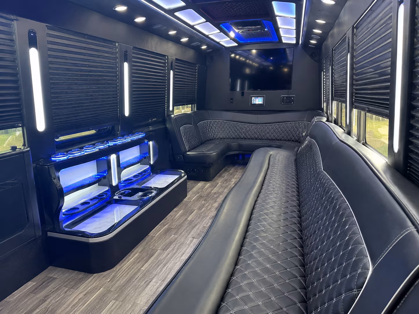 Greensboro Bachelor & Bachelorette Transportation party bus exterior