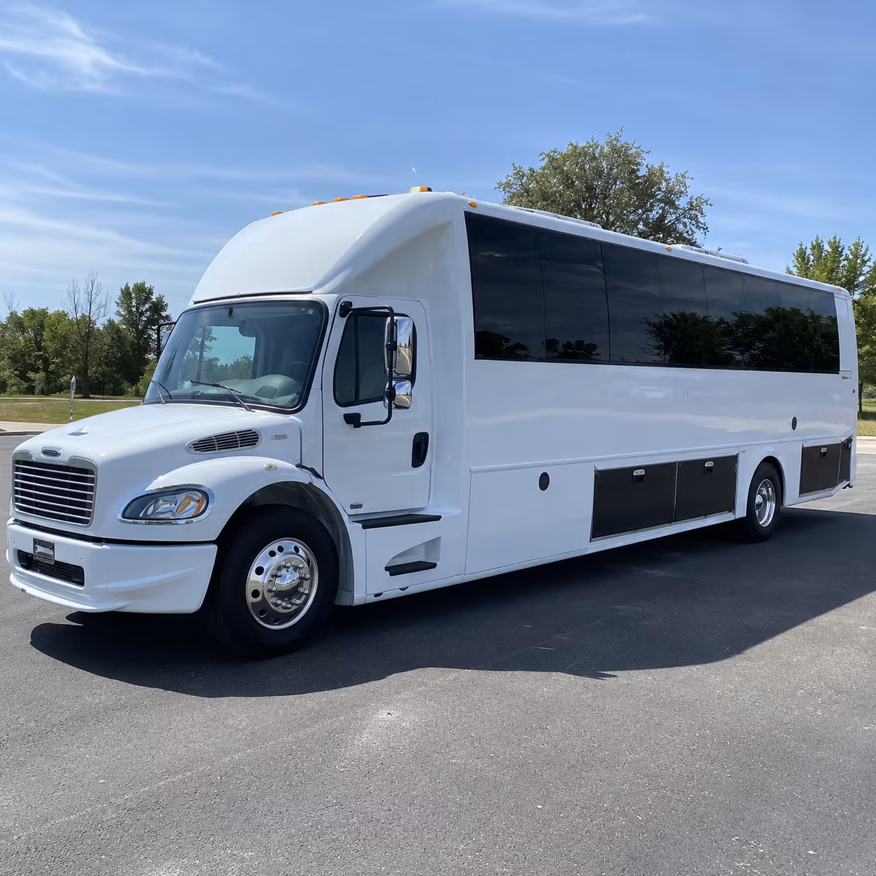 Greensboro Bachelor & Bachelorette Transportation party bus exterior