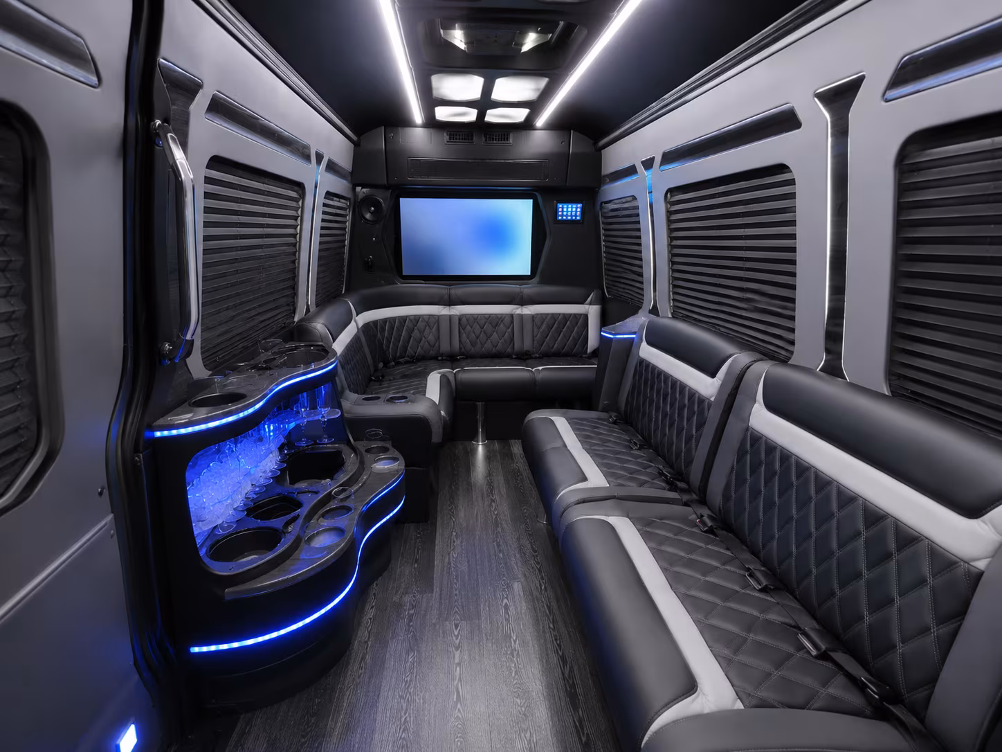 Greensboro Corporate Transportation party bus exterior