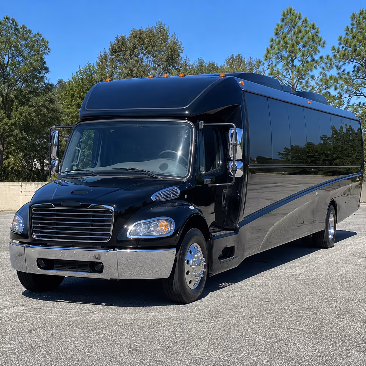 Greensboro Corporate Transportation party bus exterior