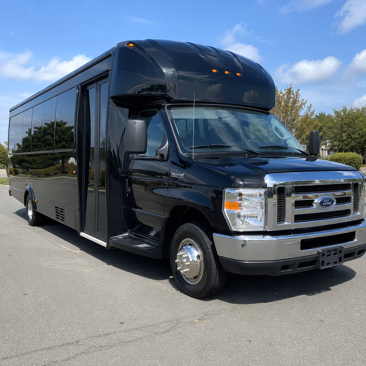 Greensboro Private Event Transportation party bus exterior