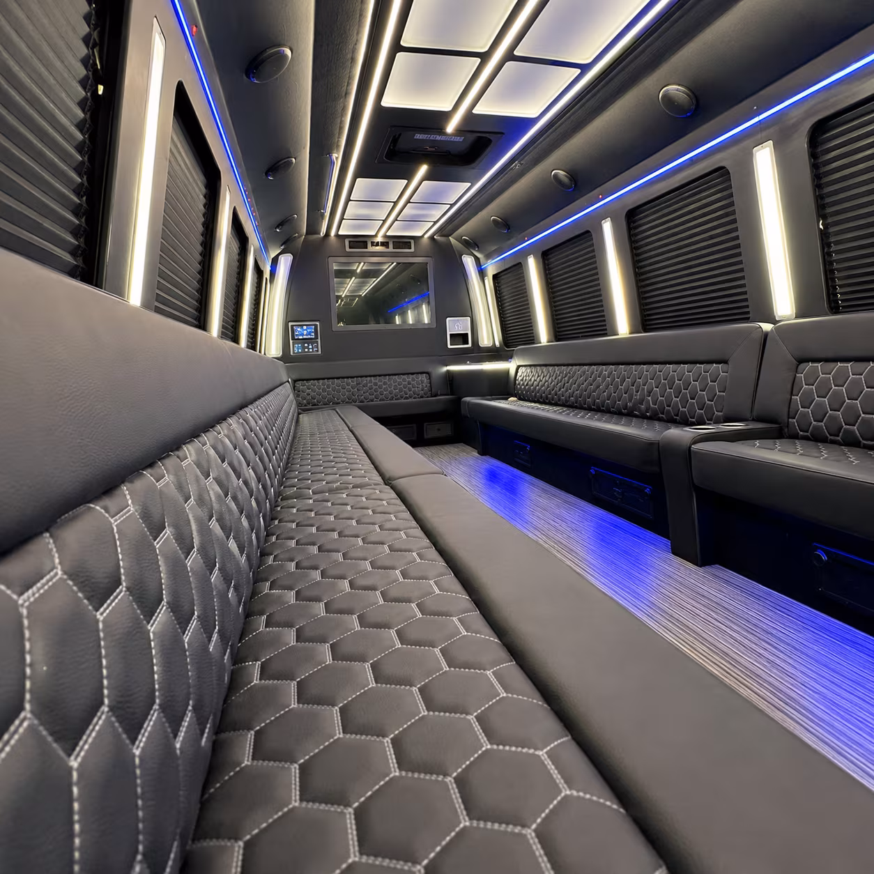 Greensboro Prom & Homecoming Transportation party bus exterior