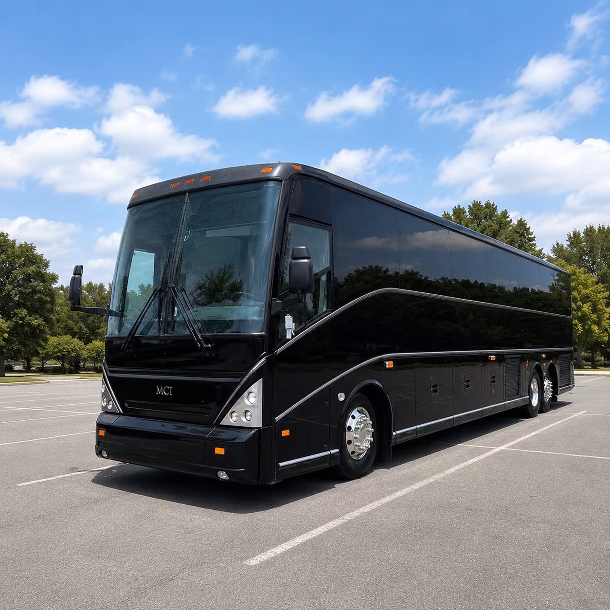 Greensboro School Event Transportation party bus exterior