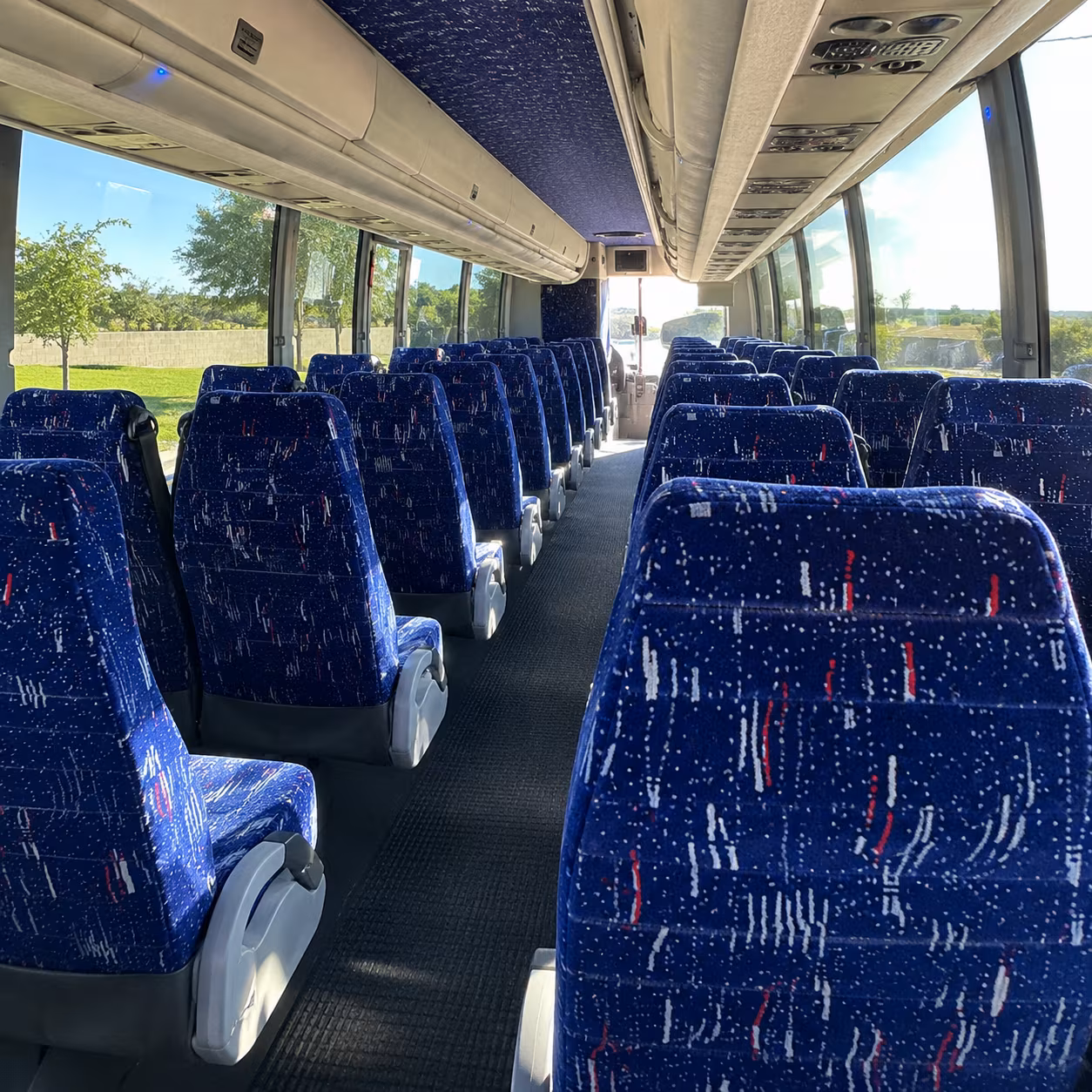 Greensboro School Event Transportation party bus exterior