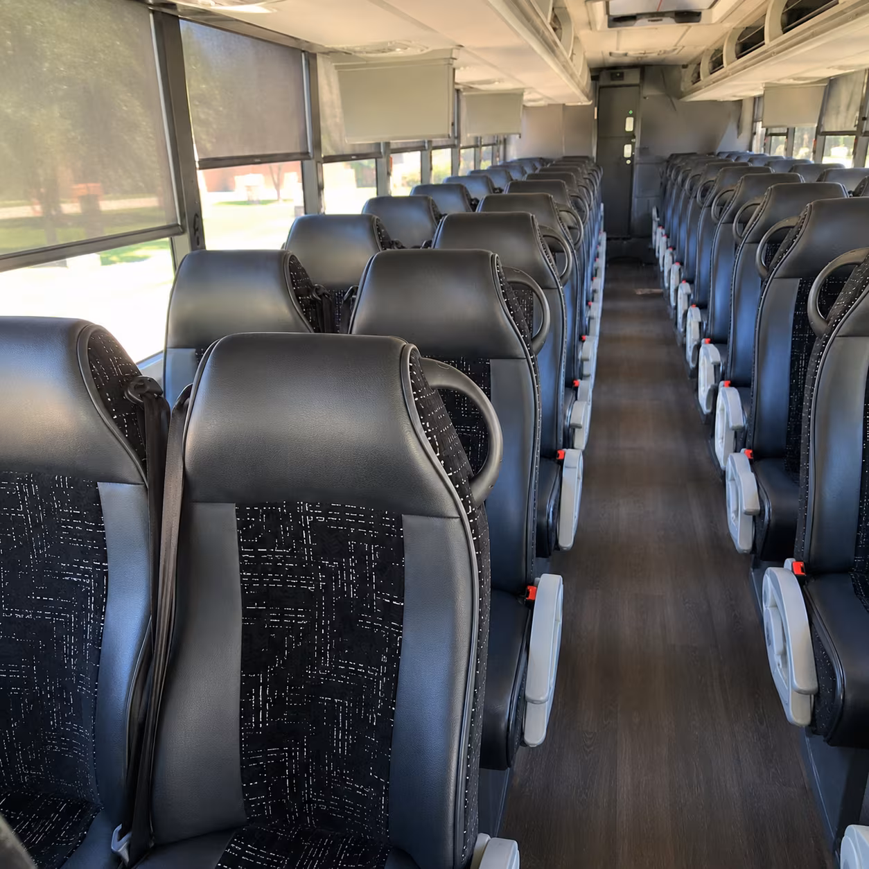 Greensboro School Event Transportation party bus interior