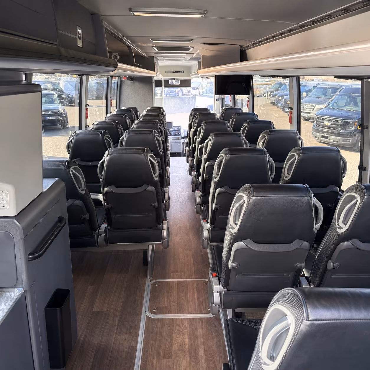 Greensboro School Event Transportation party bus exterior
