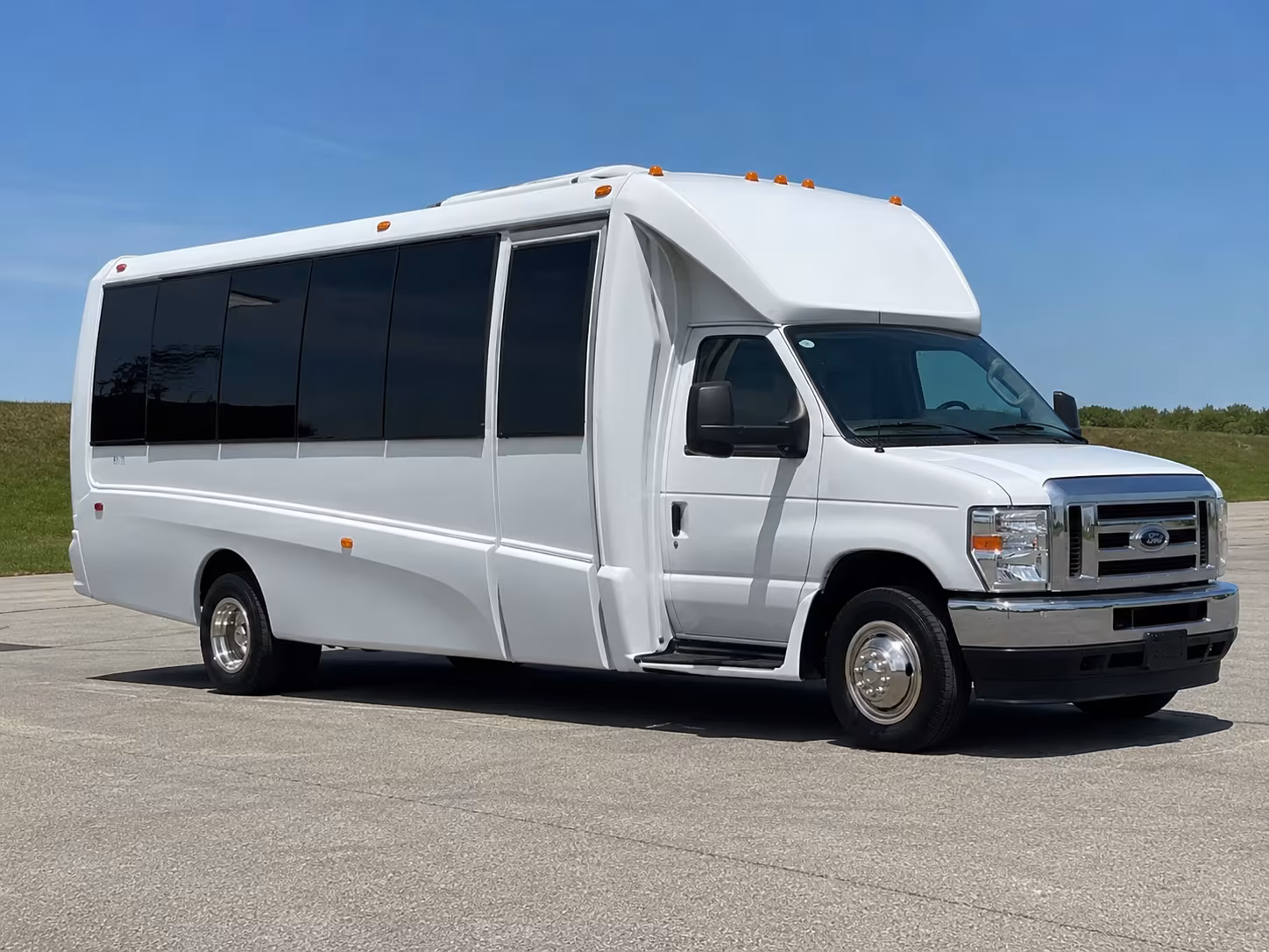 Greensboro Sporting Event Transportation party bus exterior