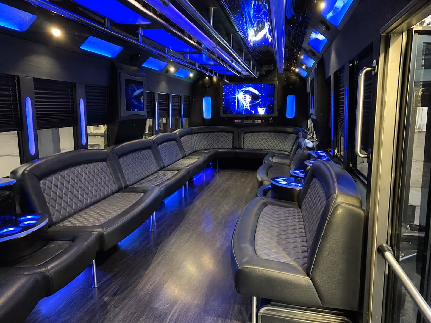 Greensboro Sporting Event Transportation party bus exterior