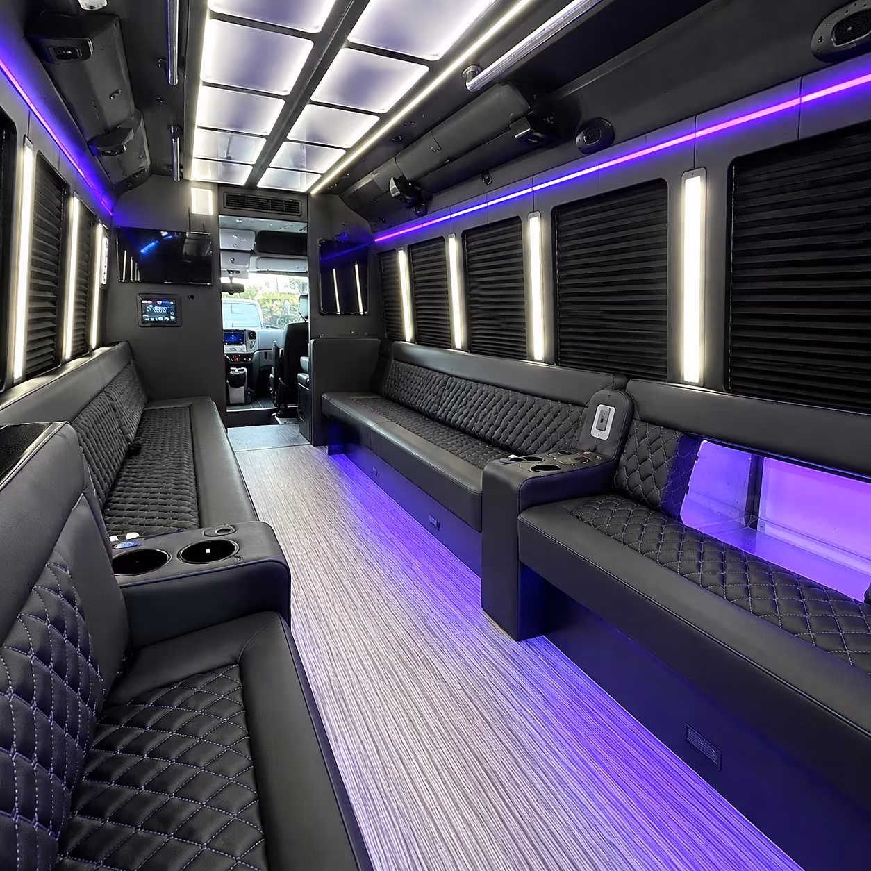 Greensboro Winery Tour & Pub Crawl Transportation party bus interior