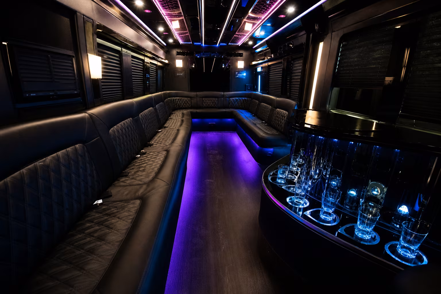 14 Passenger Sprinter Limo Interior