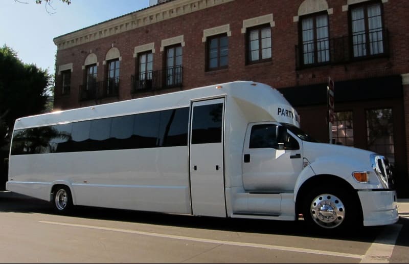 Greensboro 30 Passenger Party Bus White