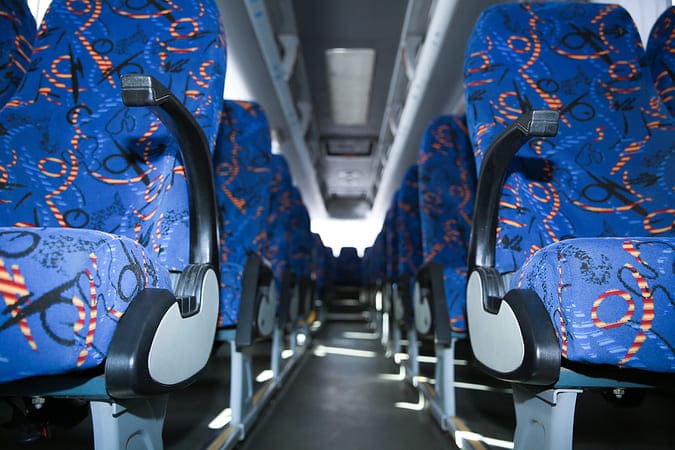 Greensboro 47-56 Passenger Charter Buses Interior