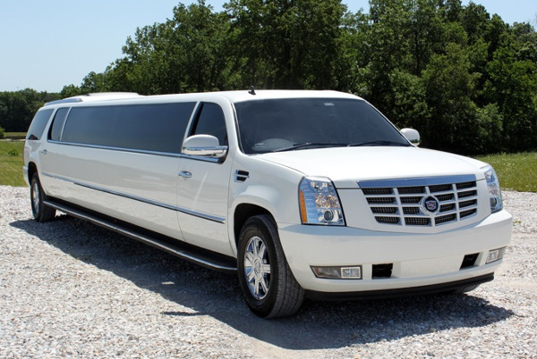Greensboro White Escalade Limo