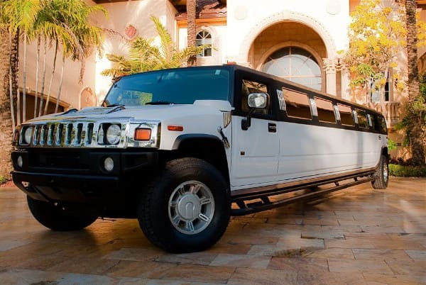 Greensboro White Hummer Limo